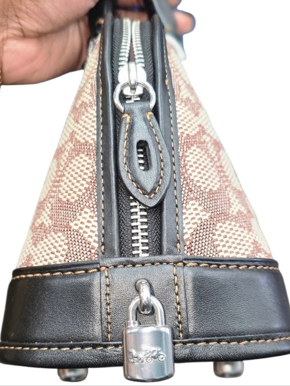 COACH 1941 Revel Bag 24 in Signature Jacquard and Glovetanned Leather - Picture 6 of 14